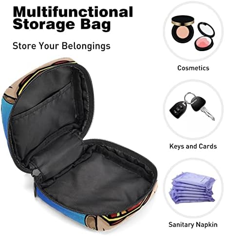 Bolsa de armazenamento de guardanapo sanitário, bolsa menstrual da bolsa portátil Bolsas de armazenamento portáteis de guardana
