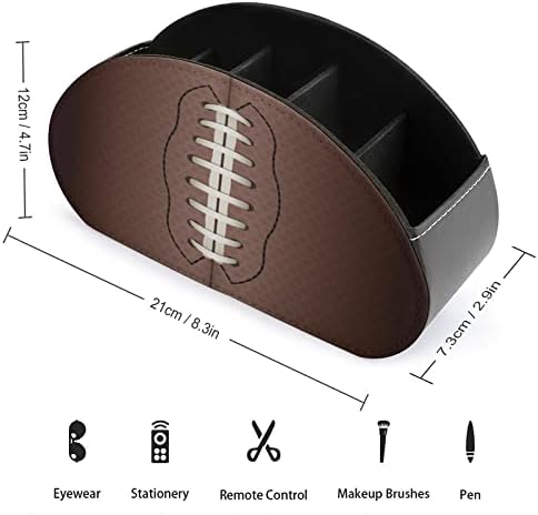 American Football Rugby Remote Control Storage Organizador multifuncional de desktop com 5 compartimentos