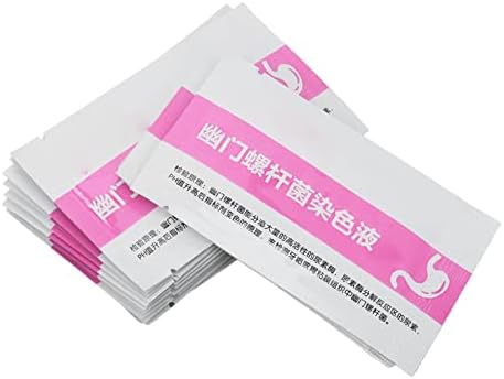 Helicobacter Pylori Test Card, 50pcs papel auto -teste Medida de saúde tira rapidamente portátil para fornecimento de viagens domésticas presentes