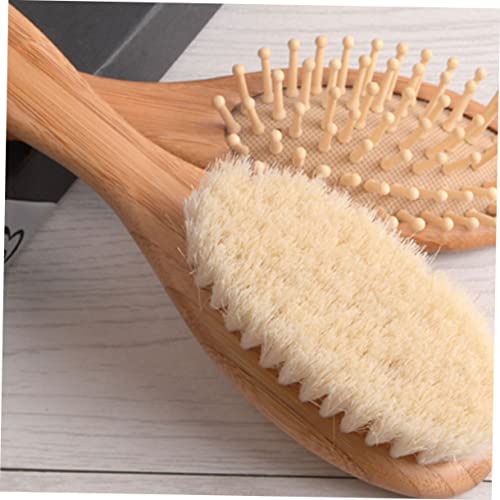 Kallory 1 Acessórios de banho de conjunto Definir massger de cabelo de madeira pente de cabelo Massageador