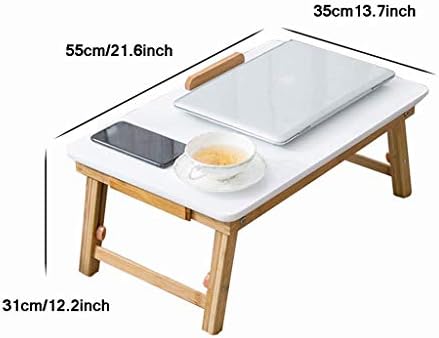 Bandeja de lapto de lapto de tamanho grande zhaoleei bandeja de mesa de colapinha, bandeja de mesa de volta, que serve para o café da manhã que serve a bandeja de games