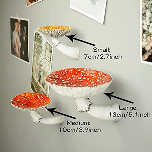 YAPTHEs prateleiras flutuantes de cogumelos, decoração de sala de cogumelo fofa, decoração de