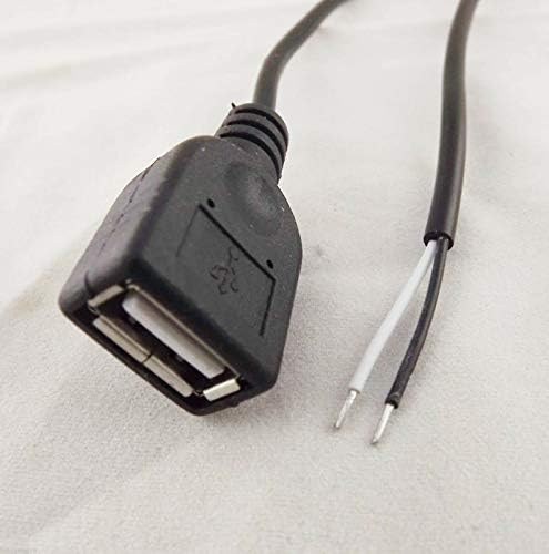 Conectores 10pcs USB 2.0 Um conector de cabo de carga de 2 pinos de 2 pinos de 2 pinos do cabo do cabo do