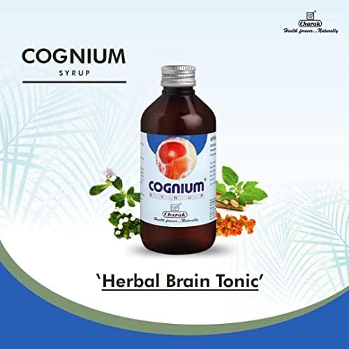 Bagat Charak Pharma Cognium xarope para a saúde do cérebro e a função de memória - 200 ml