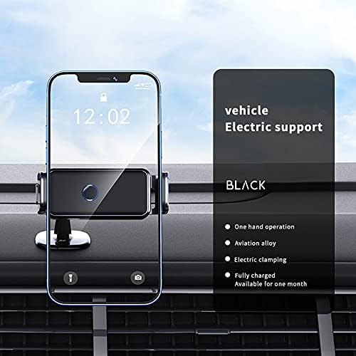 Portador de telefone do carro Niaviben Mount Car Sensor automático portador de celular do telefone elétrico portador de celular preto