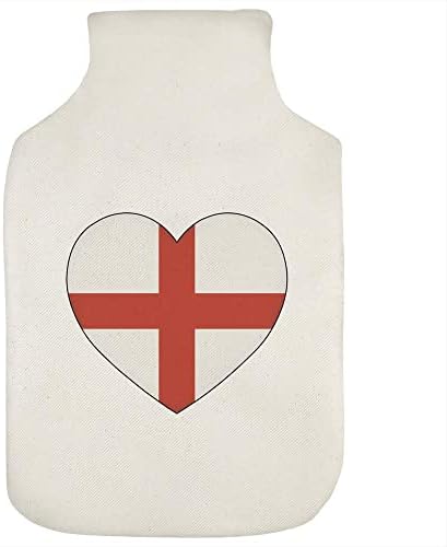 Azeeda 'Inglaterra Flag Love Heart' Hot Water Bottle Bottle