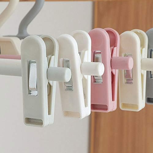 Knokr Standard Hangers, calças de calça 5pcs Cabides de clipes de calças podem ser girados para ajustar calças adultas em casa rack