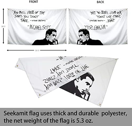Seekamit Meme Bandle Funny Cool Flags Citações Você sentem falta de das fotos que não toma bandeiras motivacionais