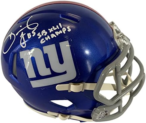 David Tyree autografado assinado Speed ​​Mini capacete New York Giants JSA