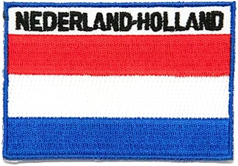 A-One Pattern Bandle Patch+Holanda Patch Applique de Apliques de bandeira+Pin de distintivo