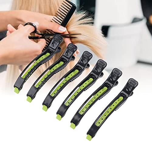 Clipper de cabelo, ferramenta profissional de estilo ABS com clipe de botão sem deslizamento para cortar o cabelo preto+verde