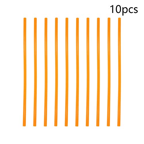 Aicosineg Hot Glue Sticks para pistola de cola 0,28inChx10inch Mini Hot Melt Adhesive Glue Stick Orange 10pcs