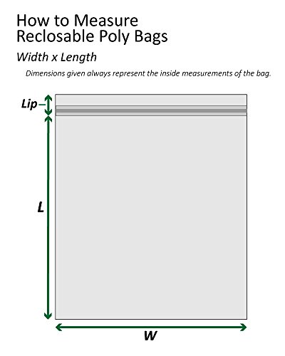 Caixas rápidas BFPB3675 Reclosable 2 Mil Poly Bags, 13 x 15, Limpo