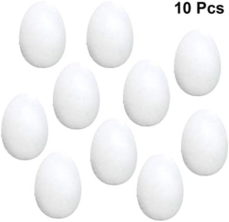 CIIEEO Decorações de casamento 10pcs ovos ovos de poliestireno ovos de espuma para artesanato decoração
