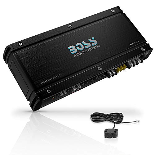 Sistemas de áudio Boss OX1.5km Onyx Series Subwoofer de áudio de áudio do carro - 1500 alta saída, classe A/B, 2/4 ohm, entradas de nível baixo/alto, crossover de passes baixos, MOSFET Power, monobloco, alcance completo, estéreo