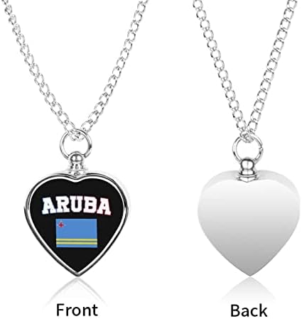 Jóias de cremação para animais de estimação da bandeira Aruba para cinzas pendentes de jóias de jóias