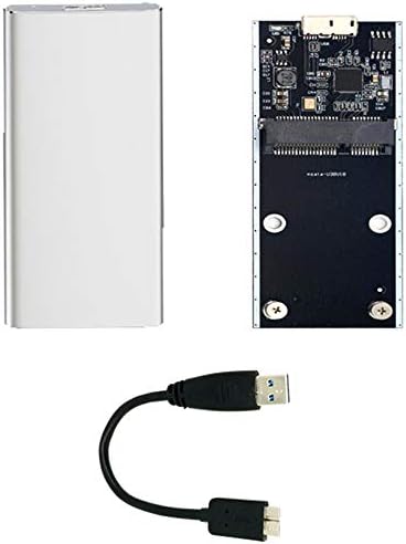 Jacobsparts emub3-c slim msata externo ssd para USB 3.0 Casura do gabinete do adaptador de conversor