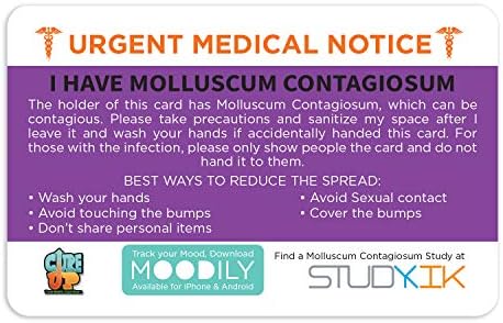 Eu tenho Moluscum Contagiosum Assistance Card 3 Pcs