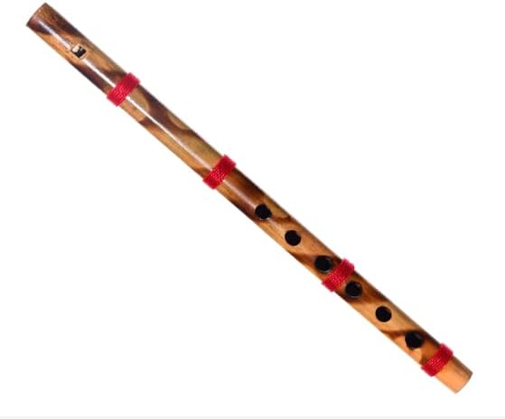 Decorativo tradicional artesanal de madeira de bambu de madeira Basuri Instrumento musical indiano para presentes
