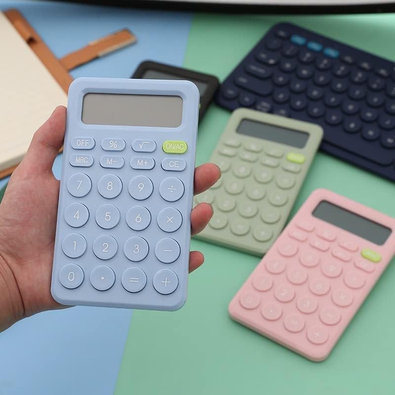 Quul 8 Digit Desk Mini Calculator Big Button Ferramenta de contabilidade financeira adequada para alunos