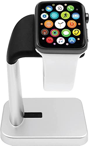 Macally Apple Watch Stand for Series Ultra, 9, 8, 7, 6, 5, 4, 3, 2, 1, Se - Sleek NightStand para