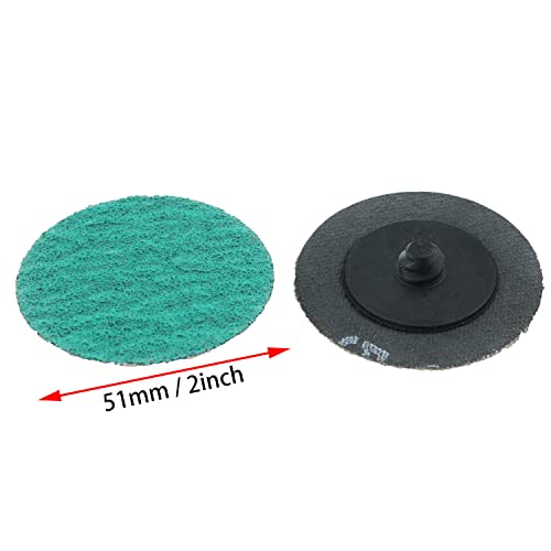CSNSD 16PCS Green Zirconia Sanding Discs 2 60 Placa de polimento de moagem para polimento, debustar e desviar