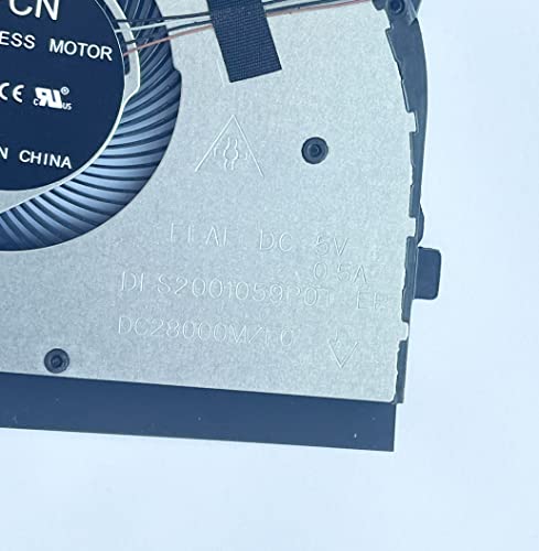 Substituição do ventilador de resfriamento da CPU de folhas carnudas para Lenovo Ideapad S340-15API C340-15IWL