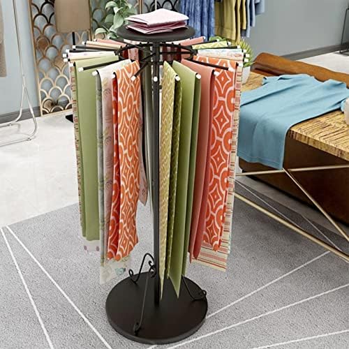 GGCG Floor de lenço de cachecol ggcg, suporte de tela redonda de cachecol, prateleiras de armazenamento de tecido de xale comercial, altura de 90-140cm ajustável para alfaiataria