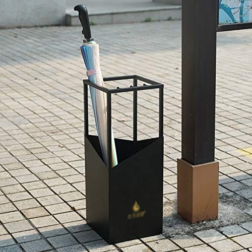 WXXGY Ourdoor Guardella Stand Home Iron Umbrella Racks com ganchos de bandeja de gotejamento removíveis para o corredor