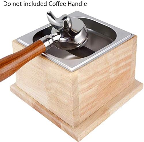 Tinton Life Espresso Knock Box Stainless Coffee Bond Box Caixa Espresso Bin Bin Solid Base Durável Durável