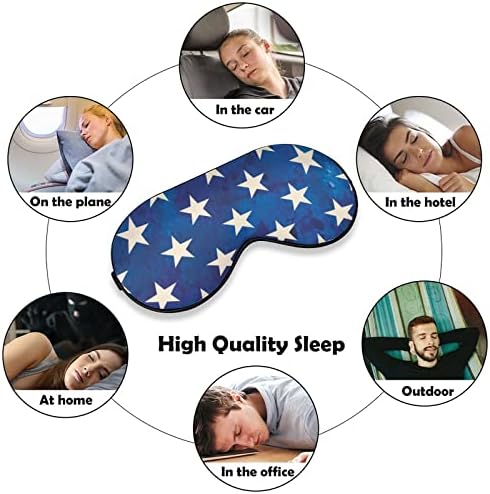 Aquarela dos EUA Stars Flag máscara macia máscara de sombra eficaz Máscara de sono conforto