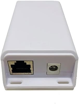Poe Texas 12 volts Poe+ - IEEE 802.3AT - O divisor divide a energia sobre Ethernet para dados de 12V DC e Gigabit com proteção contra isolamento para dispositivos de 12V 25W, tablets, computadores de placa única, câmeras PTZ