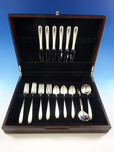 Flautas de prata de talheres de prata Sterling Towle Conjunto para 6 serviços 30 peças