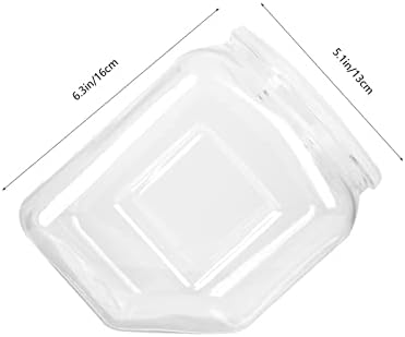 CABILOCK CLARE Storage Jar Plástico Caixa de armazenamento de doces vazia Plástico frascos com tampas de pátios de armazenamento de plástico transparente com parafuso nas tampas para produtos secos macarrão especiarias