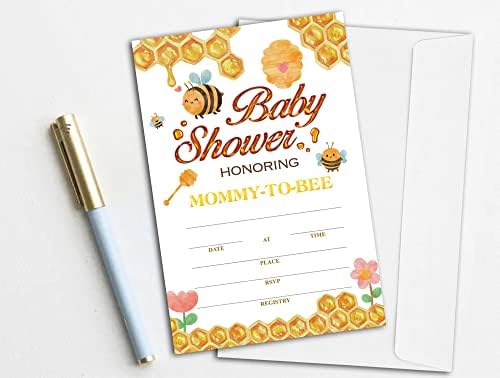 Bumble Bee Baby Shower Convites, Mã