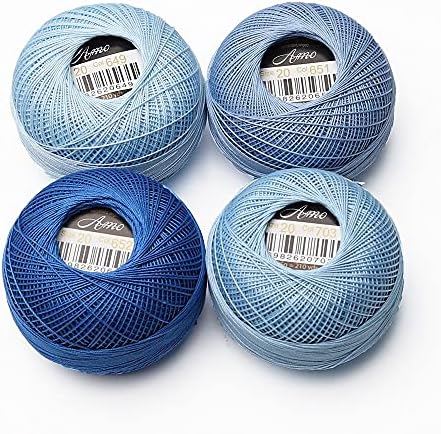 Selcraft Tamanho 20 Seis cabos Frea de pérola de algodão perfeita para tricô de crochê 25 gramas 210 jardas