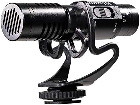Microfone de espingarda de câmera Nicama SGM8, microfone de vídeo externo com monte de choque 1 Muff de pára