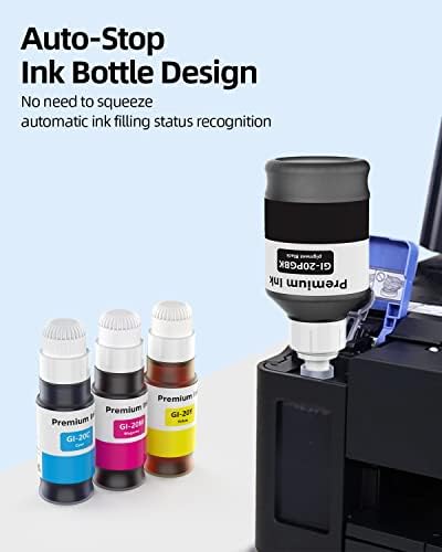 Fastink Compatível Gi-20 Gi20 Kit de reabastecimento de garrafas de tinta, alto rendimento, tinta de corante para