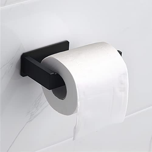 Soamoeu titular de papel higiênico de estilo quadrado moderno suporte de papel higiênico de parede, SUS 304 Aço inoxidável para banheiro, cozinha, banheiro