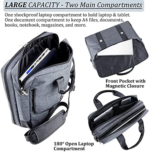 11,6 12 12,5 polegadas Laptop Mensageiro de ombro de transportar bolsas de transporte para homens