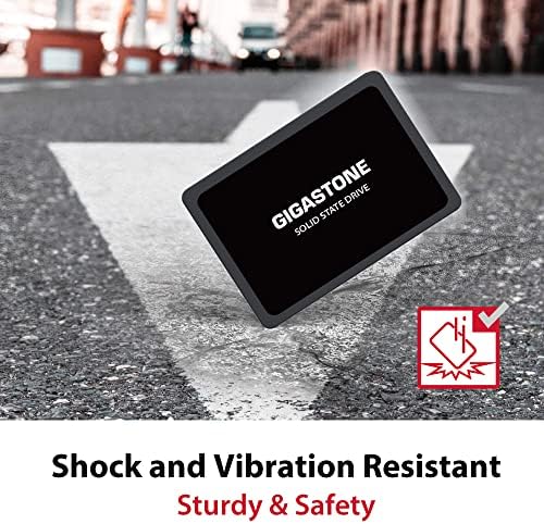 Gigastone 5-Pack 500GB SSD SATA III 6GB/S. 3d NAND 2,5 Drive de estado sólido interno, leia até 520 MB/s.