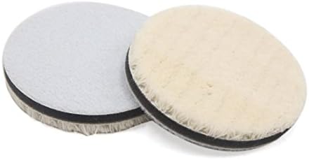 UXCELL A17080100UX0687 2PCS 2 Dia Round Round Faux Buffing Polishing Wheel Pad para carro Off White, 2