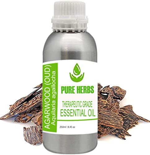 Ervas puras Agarwood Pure & Natural Therapeautic Grade Essential Oil sem conta -gotas 250ml