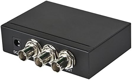 MONOPRICE 3G SDI 2X1 Switch - & HD -SDI RG6 BNC CABO - 6 pés - preto | Para uso em transferência de vídeo digital -serial em HD, aplicativos móveis, atualizações de HDTV, instalações de banda larga - série Viper