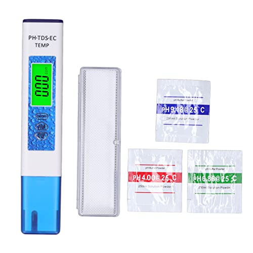 Testador de qualidade da água, medidor de pH Medidor de vidro de vidro de pH