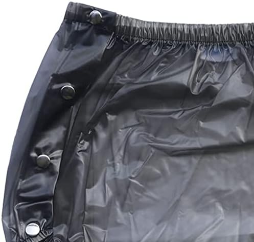 Paiquete de 3 Pantalones de Plástico A Presión Para Incontinencia, Pantalones impermeabelas de PVC, Pantalones de Incontinencia para Adultos/Pañales Reutilizables, Black, XL