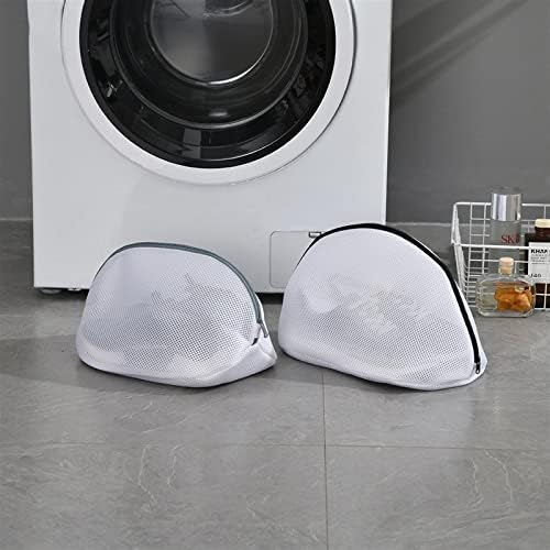 Xavasa 1 PCS Mesh Laundry Bag para treinadores/sapatos Bot com zíperes para máquinas de lavar roupas de caixa de armazenamento de roupas de viagem quente