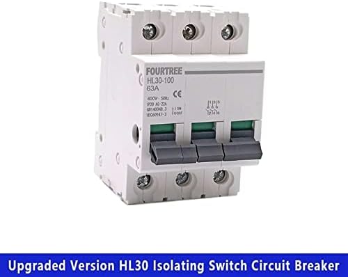Ahafei 1PCS Switch principal HL30 Isolador do disjuntor Função da família Desconector Isolador 1p 2p 3p