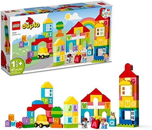 LEGO DUPLO Classic Alphabet Town 10935, Educational Early Learning Toys for Babies & Toddlers Idades +18 meses,
