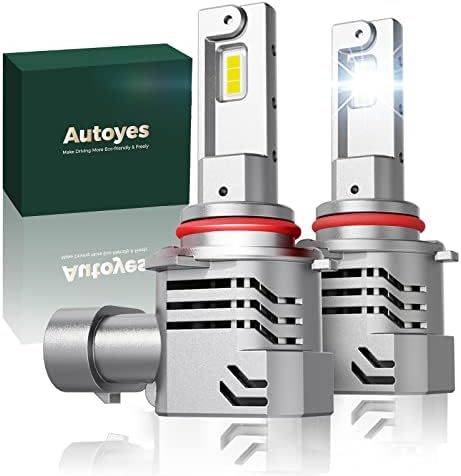 Autoyes 2023 atualizou as lâmpadas do farol de LED H7, 8 chips csp super brilhantes, 1: 1 mini tamanho 6500k